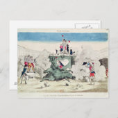 Carte Postale Liberté renversant la statue du Grand (Devant / Derrière)