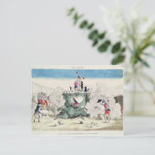 Carte Postale Liberté renversant la statue du Grand (Debout devant)