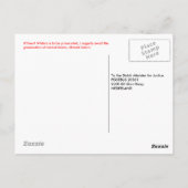 Carte Postale Liberté ! Rouge (mis à jour) (Dos)