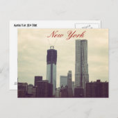 Carte Postale Liberté Skyline (Devant / Derrière)