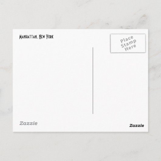 Carte Postale Liberté Skyline (Dos)