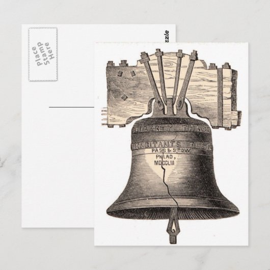 Carte Postale Liberty Bell (Devant / Derrière)