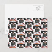 Carte Postale Liberty Bell avec drapeau américain - Motif (Devant / Derrière)