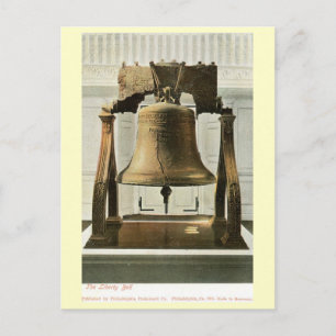 Carte Postale Liberty Bell, Philadelphie Vintage