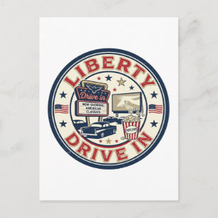 Carte Postale Liberty Drive In Patriotique Patriotique Drive In