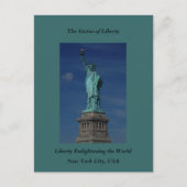 Carte Postale Liberty Enlightening the World - Statue de la Libe (Devant)