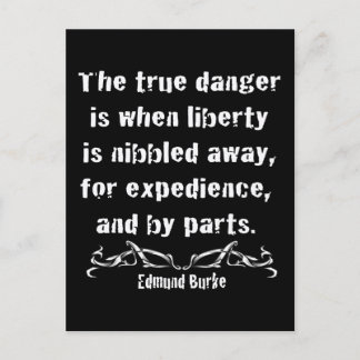 Carte Postale Liberty is Nibbled Away