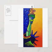 Carte Postale Liberty Lady (Devant / Derrière)