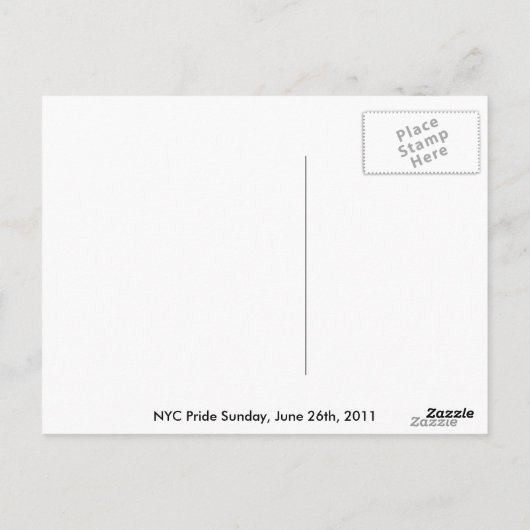 Carte Postale Liberty Pride (Dos)