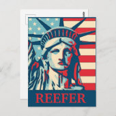 Carte Postale Liberty Reefer, modifier le texte (Devant / Derrière)