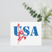Carte postale Liberty USA (Debout devant)