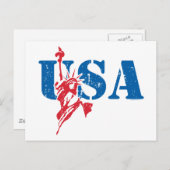 Carte postale Liberty USA (Devant / Derrière)