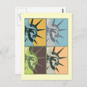 Carte Postale Liberty USA (Devant / Derrière)