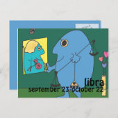 Carte postale Libra (Devant / Derrière)