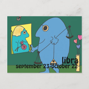 Carte postale Libra
