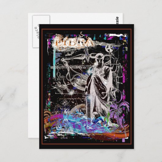 Carte Postale Libra (Devant / Derrière)