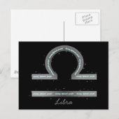 Carte postale Libra (Devant / Derrière)