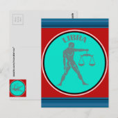 Carte postale Libra (Devant / Derrière)