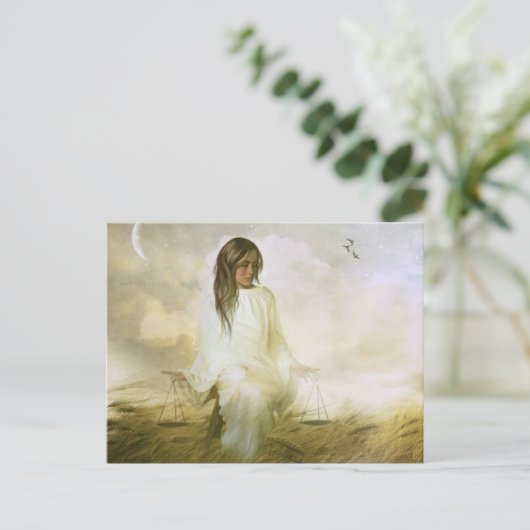 Carte postale Libra (Debout devant)