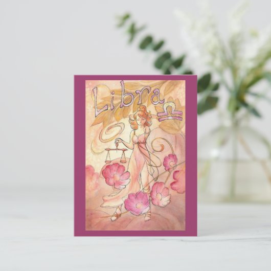 Carte Postale Libra (Debout devant)