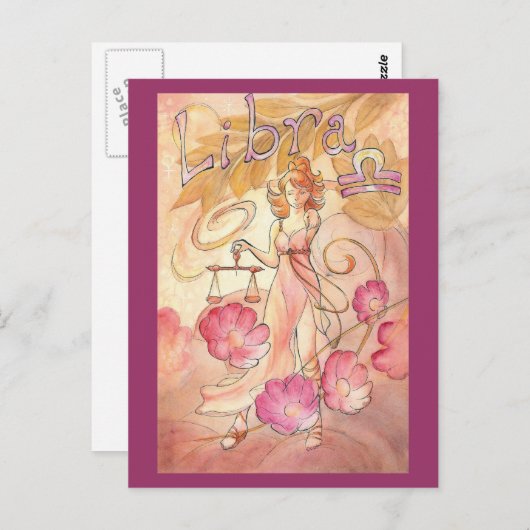 Carte Postale Libra (Devant / Derrière)