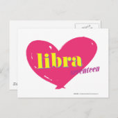Carte Postale Libra (Devant / Derrière)