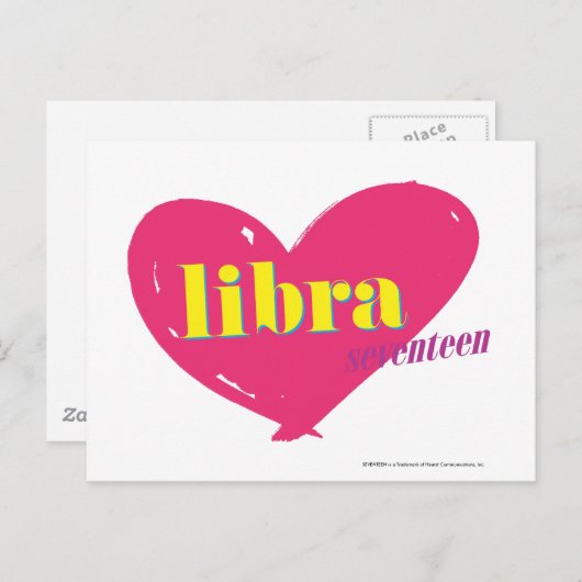 Carte Postale Libra (Devant / Derrière)