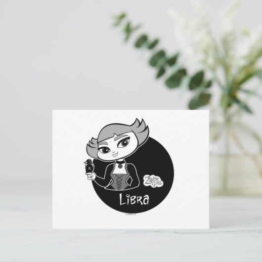 Carte postale Libra (Debout devant)