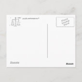 Carte postale Libra (Dos)