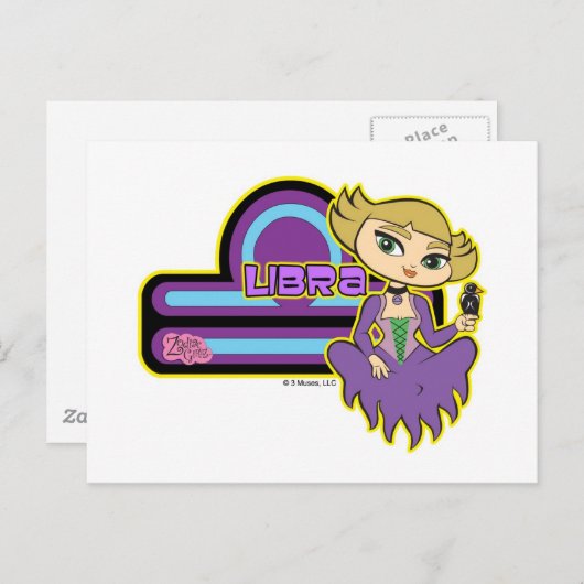 Carte postale Libra (Devant / Derrière)