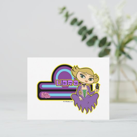 Carte postale Libra (Debout devant)