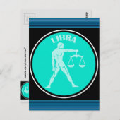 Carte postale Libra (Devant / Derrière)