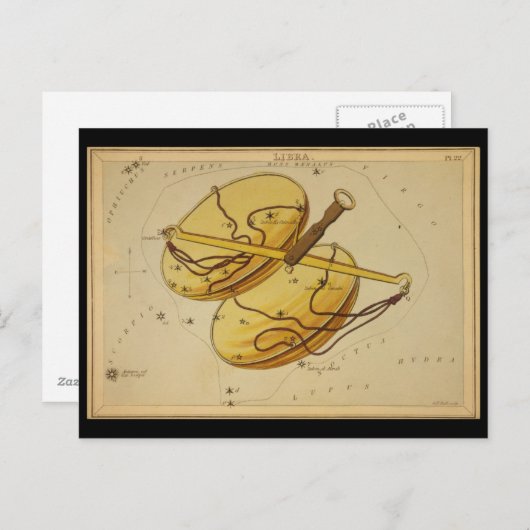 Carte Postale Libra (Devant / Derrière)