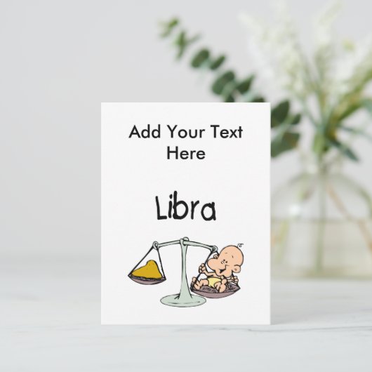 Carte Postale Libra (Debout devant)