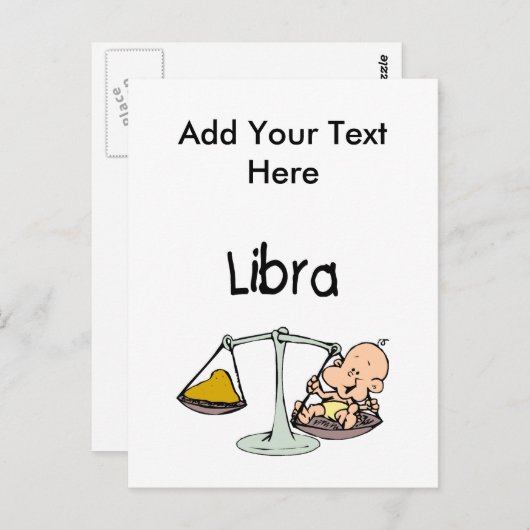 Carte Postale Libra (Devant / Derrière)