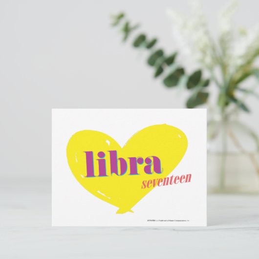 Carte Postale Libra 3 (Debout devant)