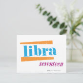 Carte Postale Libra Aqua (Debout devant)