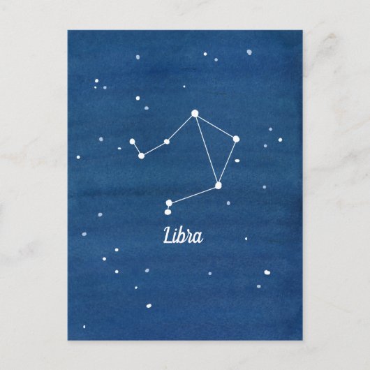 Carte Postale Libra Constellation Night Sky (Devant)