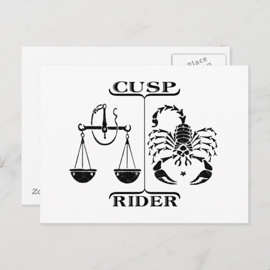 Carte Postale Libra/Scorpio (Devant / Derrière)