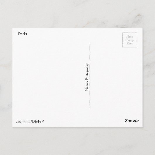 Carte Postale Librairie de Shakespeare (Paris) (Dos)