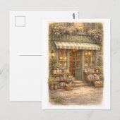 Carte Postale Librairie de style vintage (Devant / Derrière)