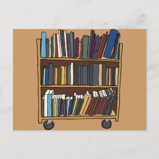 Carte Postale Library Books (Devant)