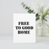 Carte Postale libre à la bonne maison (Debout devant)