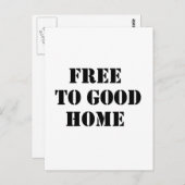 Carte Postale libre à la bonne maison (Devant / Derrière)