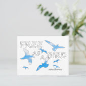 Carte Postale Libre comme un oiseau 2 (Debout devant)