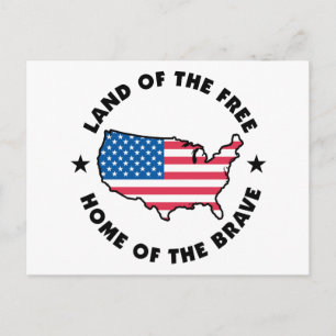 Carte Postale Libre et courageux