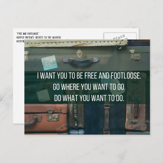 Carte Postale Libre et libre (Devant / Derrière)