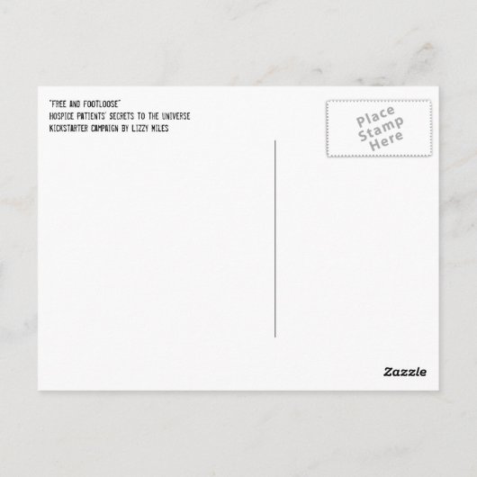 Carte Postale Libre et libre (Dos)