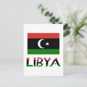 Carte Postale Libye et drapeau libyen (Debout devant)