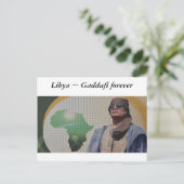 Carte Postale Libye ~ Kadhafi pour toujours (Debout devant)